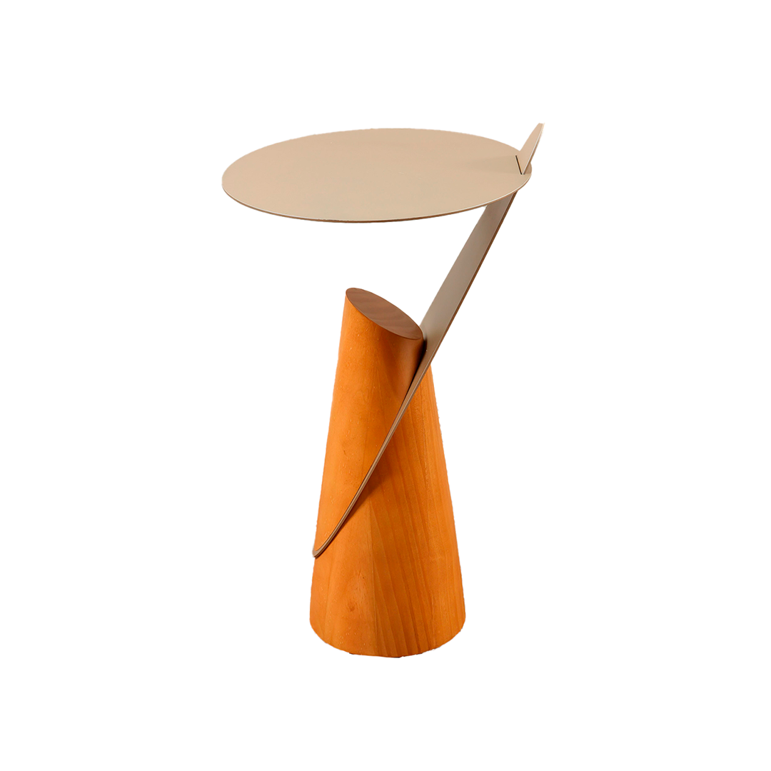 Mesa Lateral CCL CL-2330 Decorativo Dorado