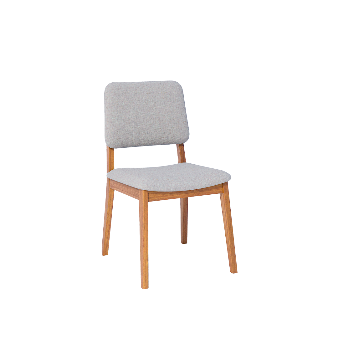 Sillas de Comedor Cimol Amarilis 6 Unidades Nat/Mad/Linho/Cinza
