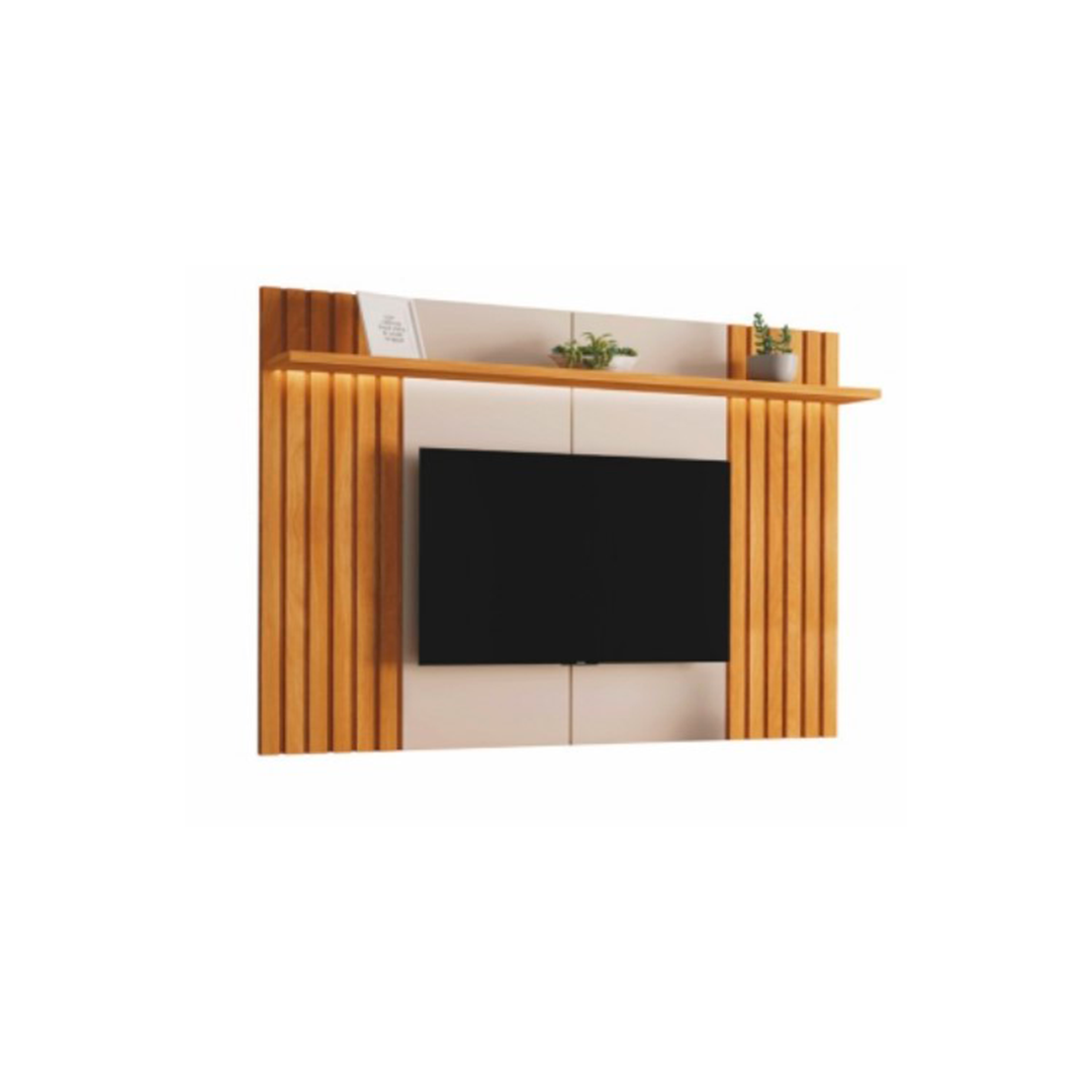 Panel para Tv Fazzio Evidence Hasta 55" Carv/Oro/Off White