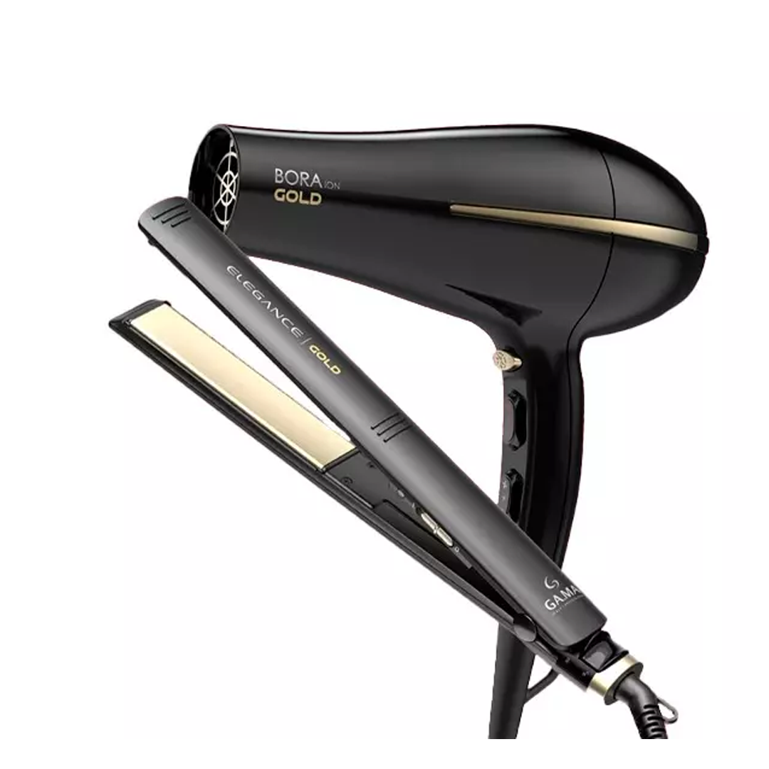 Combo Gama Plancha + Secador Gold 900/7176