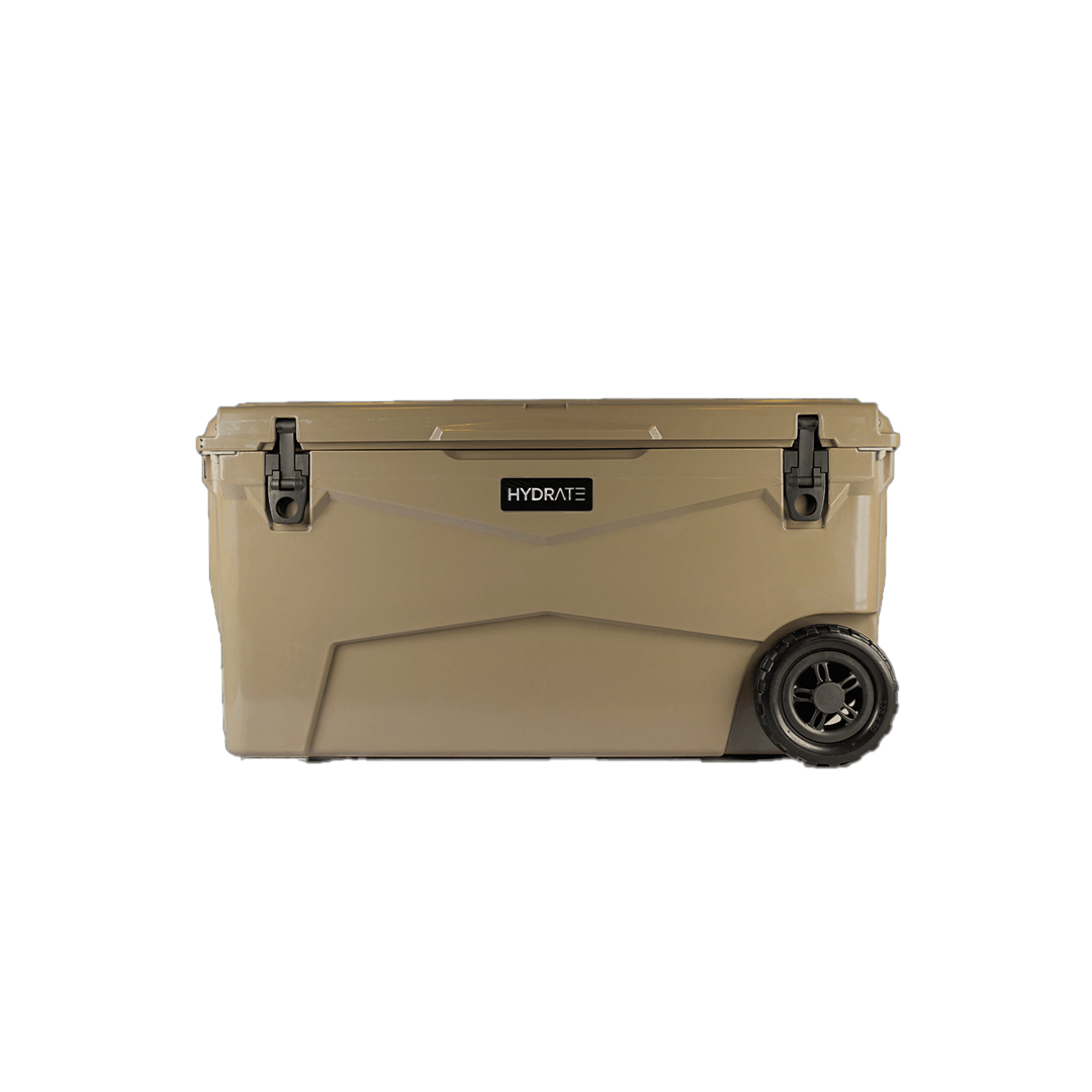 Conservadora Hydrate 65Lts Verde Arena C/Ruedas
