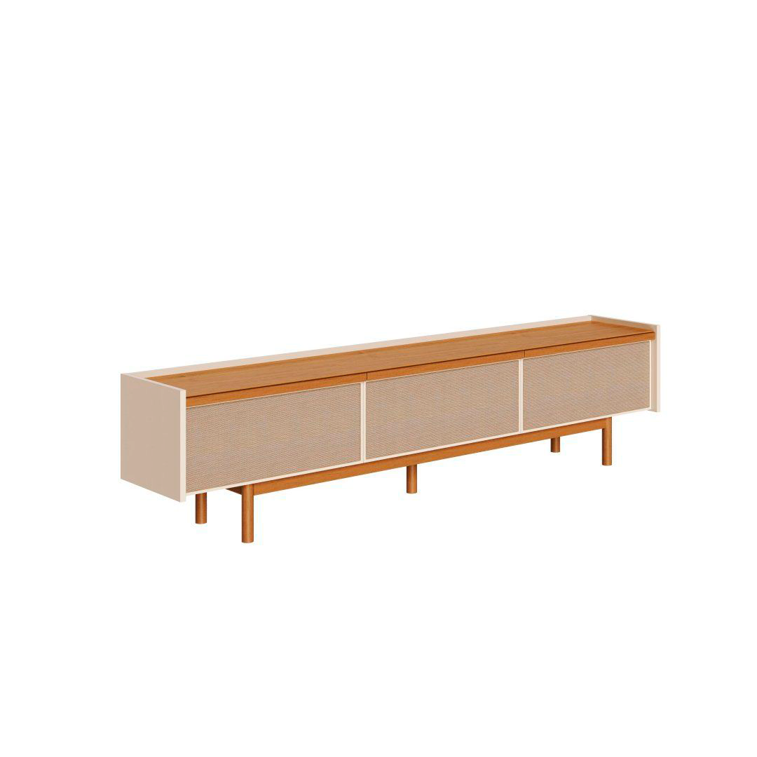 Rack para Tv Imcal Dune Hasta 65" Off White/Nature