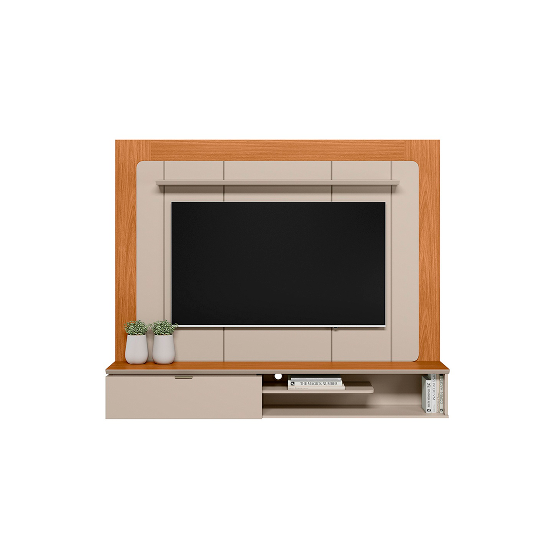 Panel para Tv Linea Lugano Hasta 65" Nature/Off White