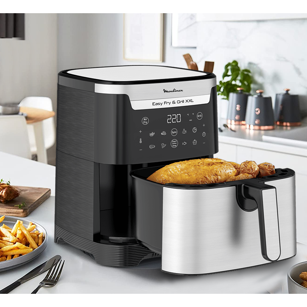 Moulinex Easy Fry XXL 6,5 L - Freidora de Aire 2 en 1 para Freír o a