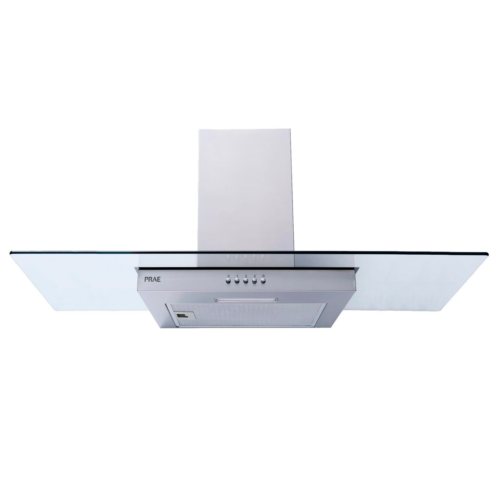 Campana PRAE CH90A Recto Vidrio 90 cm.