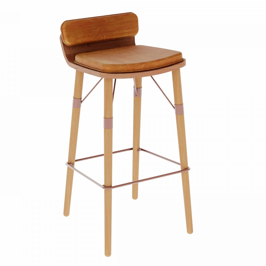 Banqueta Rudnick Rick C3U Cinamomo/Natural