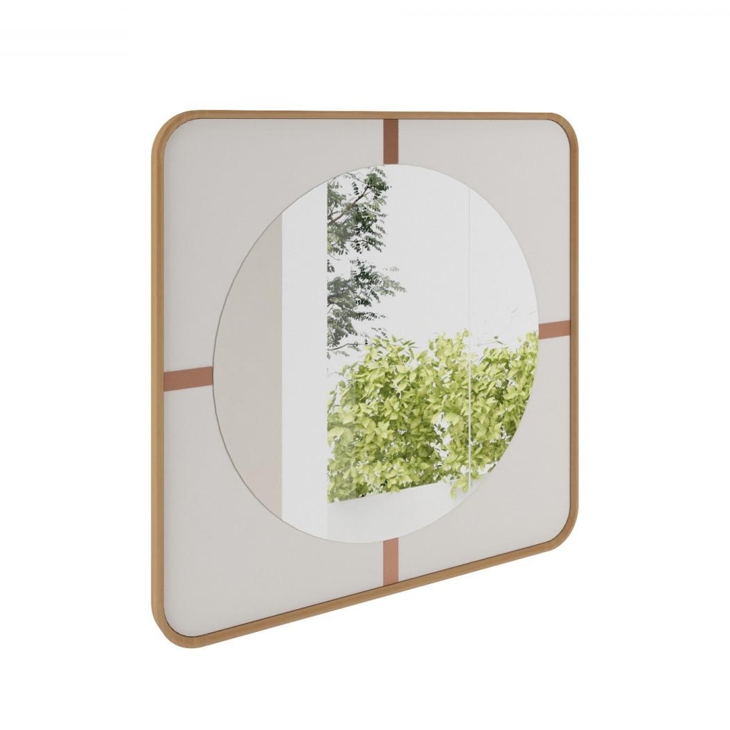 Espejo Decorativo Rudnick Lume Mayor Off White