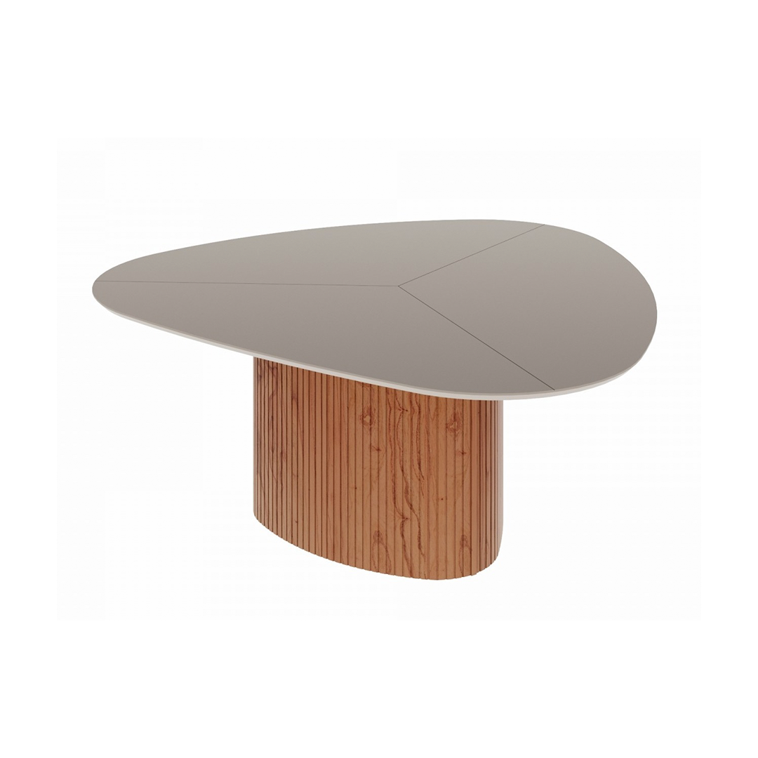 Mesa de Comedor Rudnick Tiffany 160 cm Amen/Off Whi