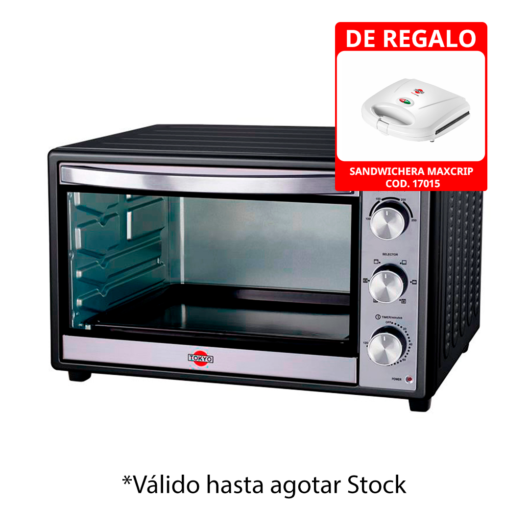 Horno Eléctrico Tokyo Listo Plus 66 Lts Negro