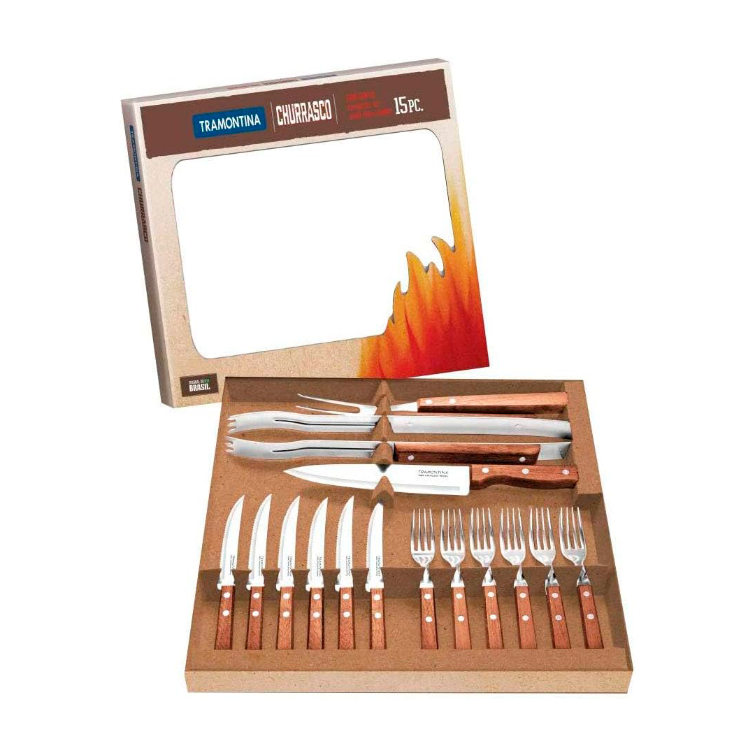 Juego de Asador Tramontina 22399/028 Dinamic Tram 15 Pzs