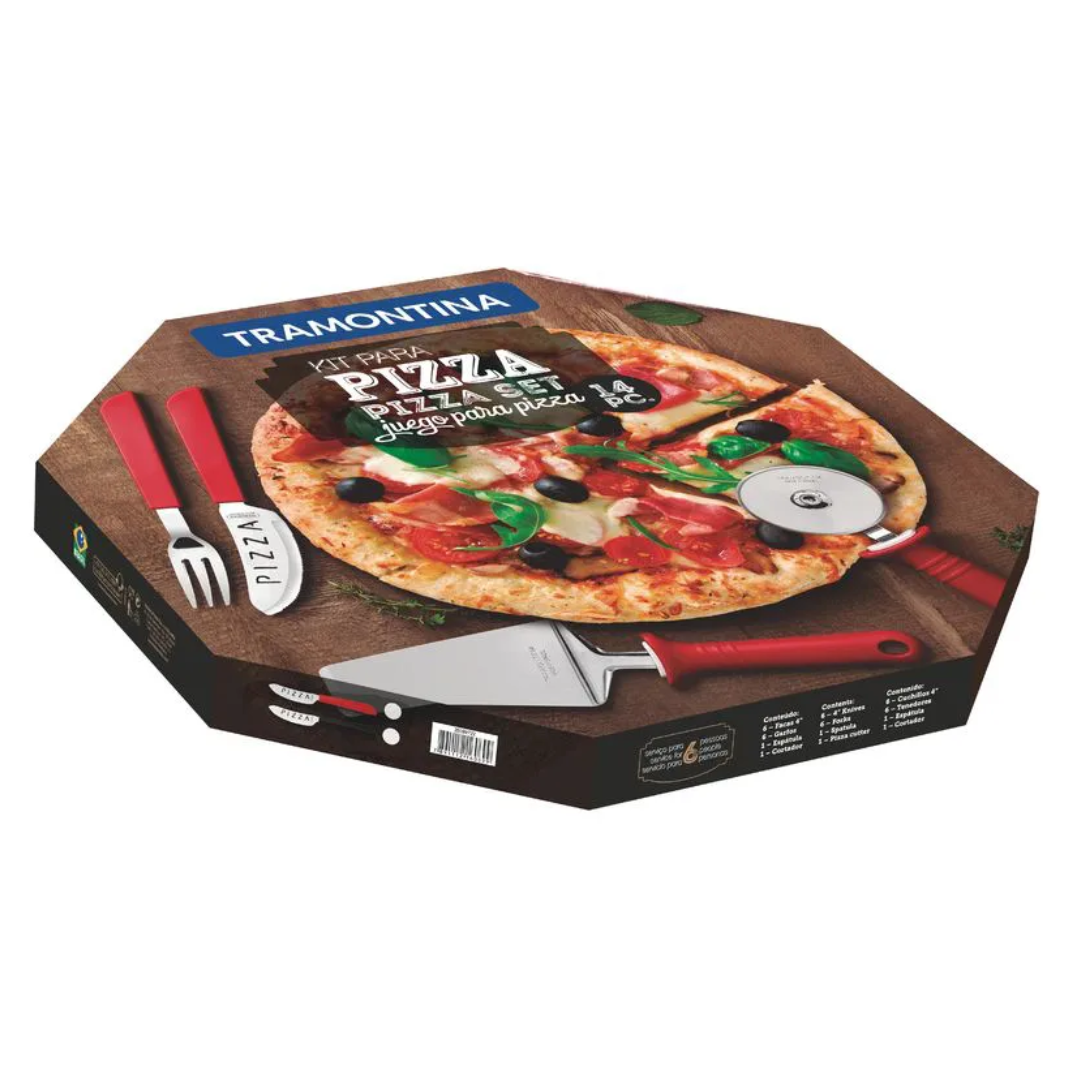 Juego de Cubiertos P/Pizza Tramontina 14Pzas